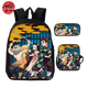 Cartable avec Trousse et Sacoche Pourfendeurs de Démon - Demon Slayer™