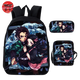 Cartable avec Trousse et Sacoche Tanjiro & Nezuko - Demon Slayer™
