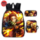 Cartable avec Trousse et Sacoche Tanjiro Souffle du Soleil - Demon Slayer™