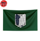 Drapeau Blason Des Ailes De La Liberté - L’Attaque Des Titans™