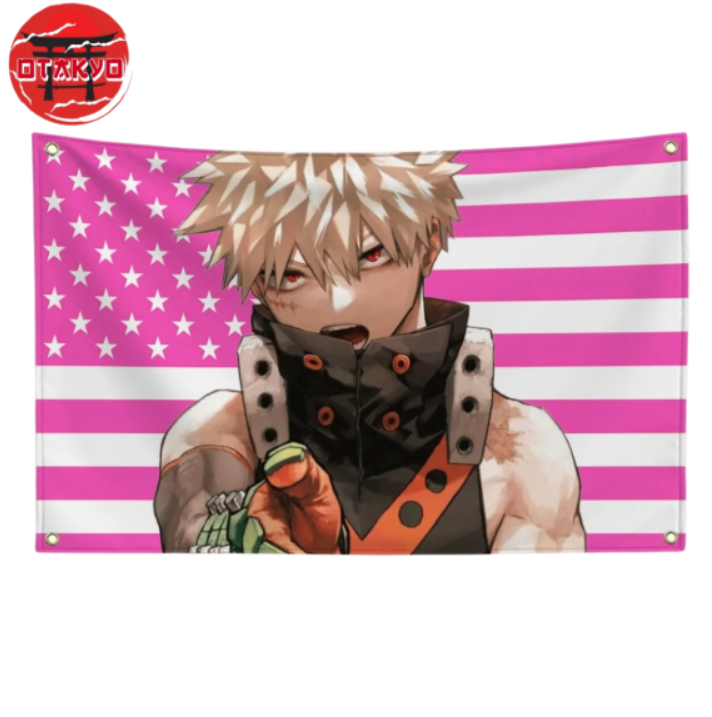 Drapeau Katsuki Bakugo "Explosion Héroïque" – My Hero Academia™