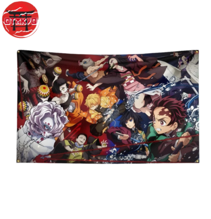 Drapeau Pourfendeurs "Combat Contre Les Démons" – Demon Slayer™