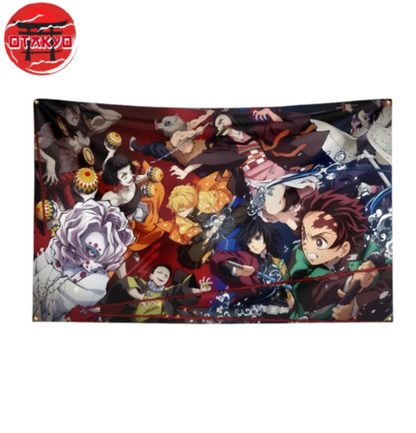 Drapeau Pourfendeurs "Combat Contre Les Démons" – Demon Slayer™