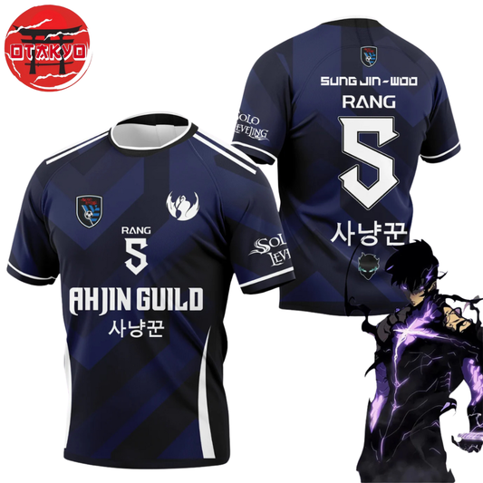 Maillot De Foot Sung Jin-Woo "Guilde Ahjin" - Solo Leveling™