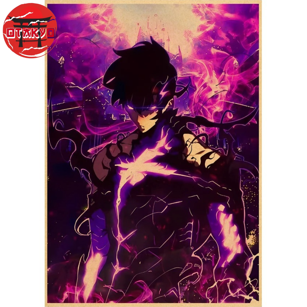 Poster Sung Jinwoo "Ascension Du Monarque" – Solo Leveling™