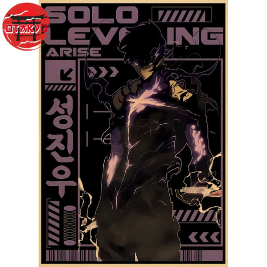 Poster Sung Jinwoo "Force Obscure" – Solo Leveling™