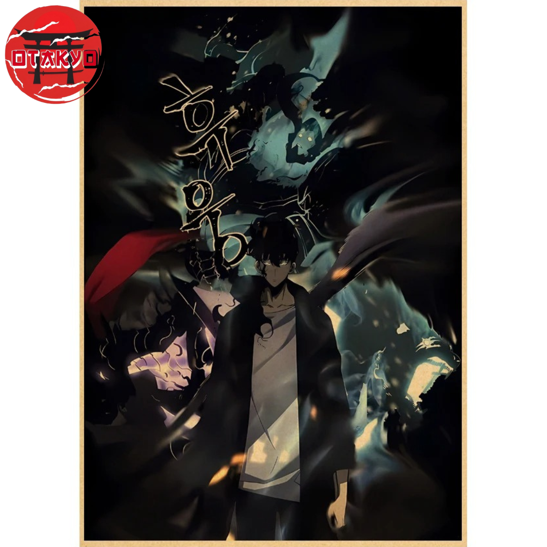 Poster Sung Jinwoo "Marche Des Ombres" – Solo Leveling™