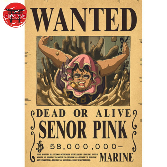Poster Wanted Senor Pink - One Piece™