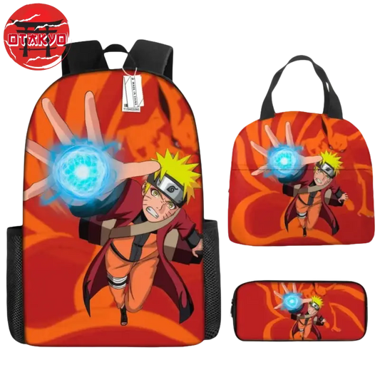 Cartable avec Trousse et Sacoche Naruto Ermite - Naruto Shippuden™
