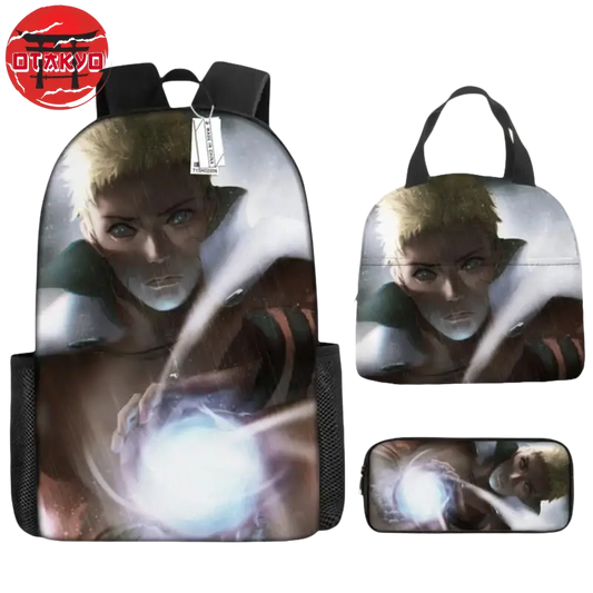 Cartable avec Trousse et Sacoche Naruto Hokage - Naruto Shippuden™