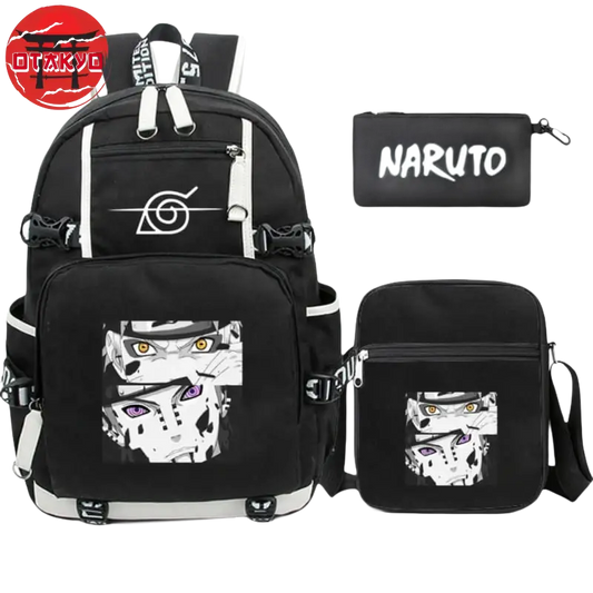 Cartable avec Trousse et Sacoche Naruto & Pain - Naruto Shippuden™