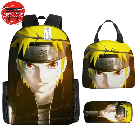 Cartable avec Trousse et Sacoche Naruto Shunin - Naruto Shippuden™