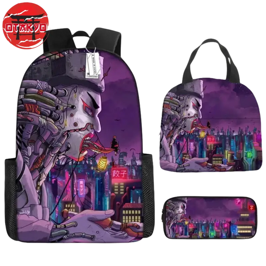 Cartable avec Trousse et Sacoche Pain - Naruto Shippuden™
