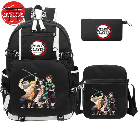 Cartable avec Trousse et Sacoche Pourfendeurs - Demon Slayer™