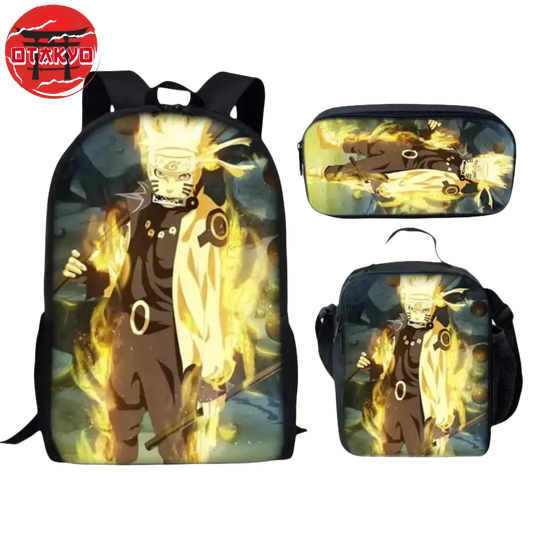 Cartable avec Trousse et Sacoche Rikudo Sennin - Naruto Shippuden™