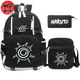 Cartable avec Trousse et Sacoche Sceau du Démon Renard - Naruto Shippuden™