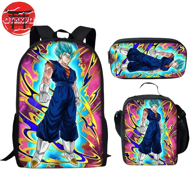 Cartable avec Trousse et Sacoche Super Vegeto - Dragon Ball Z™