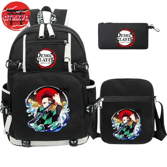 Cartable avec Trousse et Sacoche Tanjiro 1er Mouvement - Demon Slayer™