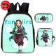 Cartable avec Trousse et Sacoche Tanjiro - Demon Slayer™