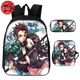 Cartable avec Trousse et Sacoche Tanjiro x Nezuko Kamado Chasseurs de Démon - Demon Slayer™
