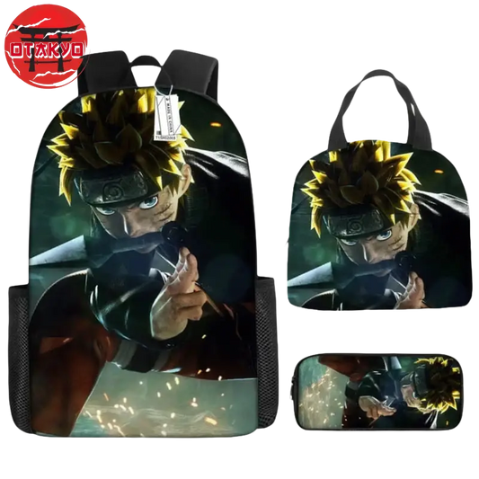 Cartable avec Trousse et Sacoche Uzumaki Naruto - Naruto Shippuden™