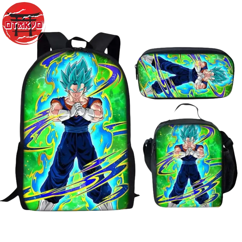 Cartable avec Trousse et Sacoche Vegeto SSJ Blue - Dragon Ball Z™