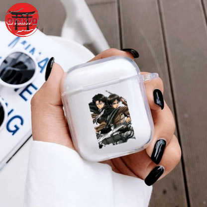 Coque Airpods Eren et Livaï - Attaque des Titans™