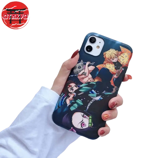 Coque Iphone Tanjiro, Nezuko, Zenitsu et Inosuke - Demon Slayer™ - Otakyo : N°1 des ventes de figurine en ligne