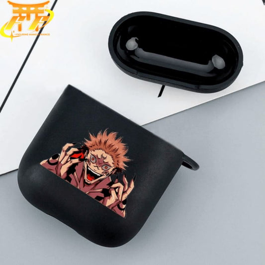 coque-airpods-yuji-itadori-sukuna-ryomen-jujutsu-kaisen-black-demon