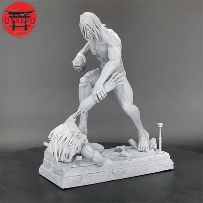 Figurine en résine du Titan Assaillant vs Titan Mâchoire - Attaque des Titans