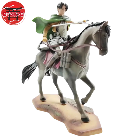 Figurine Rivaille Ackerman à cheval - Attaque des Titans
