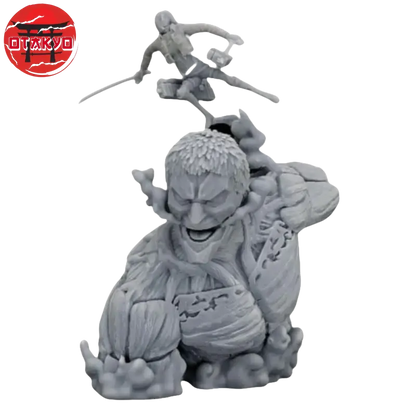 Figurine Titan Cuirassé vs  Mikasa Ackerman - Attaque des Titans