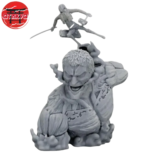 Figurine Titan Cuirassé vs  Mikasa Ackerman - Attaque des Titans