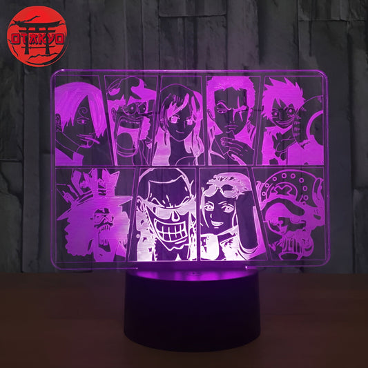 Lampe LED Équipage des Mugiwara - One Piece™