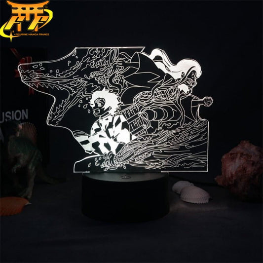 Lampe LED La Fratrie Kamado au combat - Demon Slayer™ - Otakyo