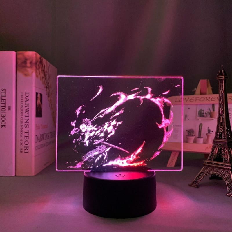 Lampe LED Tanjiro Kamado Flamme du Destin Bicolore - Demon Slayer