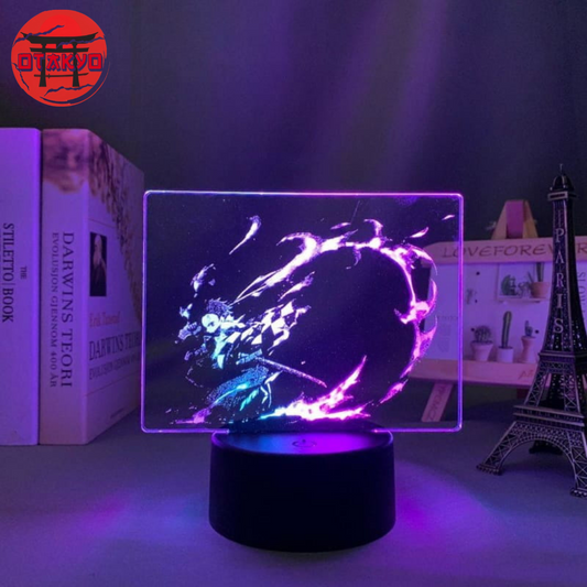 Lampe LED Tanjiro Kamado Flamme du Destin Bicolore - Demon Slayer™
