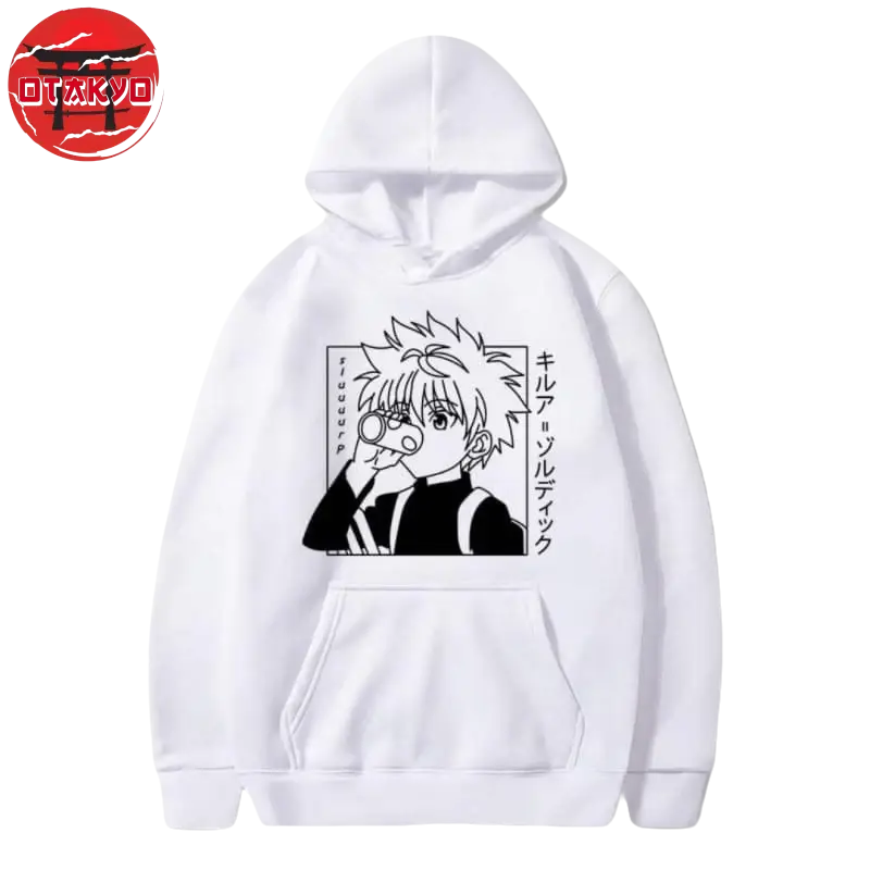 Pull Kirua - Hunter x Hunter™ 0 Otakyo : N°1 des ventes de figurine en ligne Blanc XXL