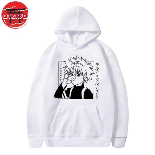 Pull Kirua - Hunter x Hunter™ 0 Otakyo : N°1 des ventes de figurine en ligne Blanc XXL
