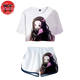 Pyjama Femme Kamado Blanc - Demon Slayer™