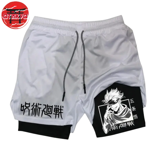 Short Gojo Blanc et Noir- Jujutsu Kaisen™