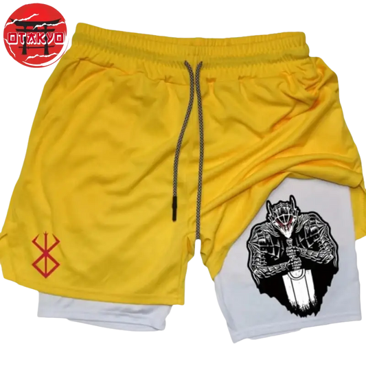 Short Le Chevalier Noir Jaune et Blanc - Berserk™