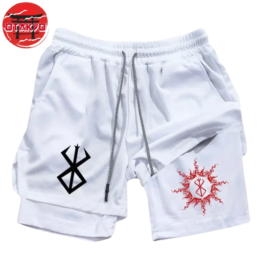 Short Marque du Sacrifice Blanc et Rouge - Berserk™