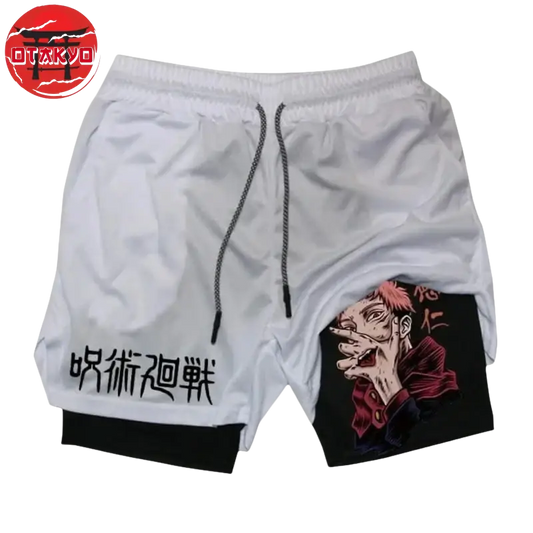Short Sukuna Blanc et Noir - Jujutsu Kaisen™