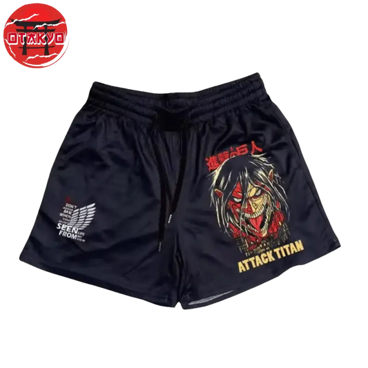 Short Titan Assaillant Noir - Attaque des Titans™