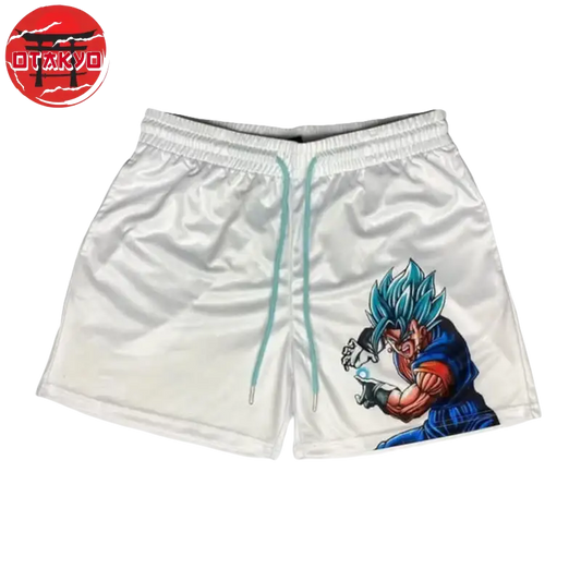 Short Vegeto SSJ Blue Blanc - Dragon Ball™