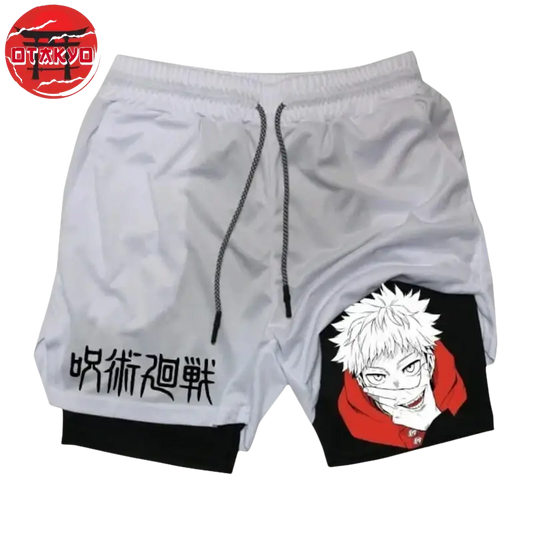 Short Yuji Blanc et Noir - Jujutsu Kaisen™