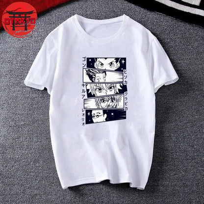 T-shirt Gon, Kirua, Kurapika, Hisoka et Léolio - Hunter X Hunter