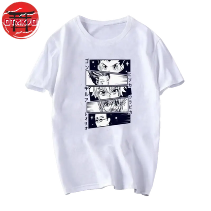 T-shirt Gon, Kirua, Kurapika, Hisoka et Léolio - Hunter X Hunter