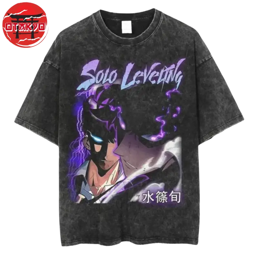 T-Shirt Oversize Sung Jin-Woo "Violet" - Solo Leveling™